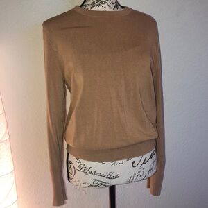Philosophy sweater camel color